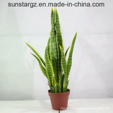 PE Mother in Laws Tongue Potted Artificial Plant for Decoration (50986)